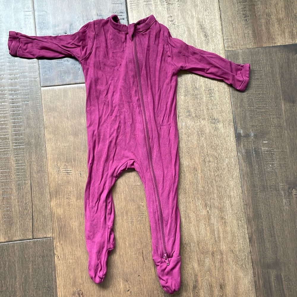 Pink Kyte zipper footie
